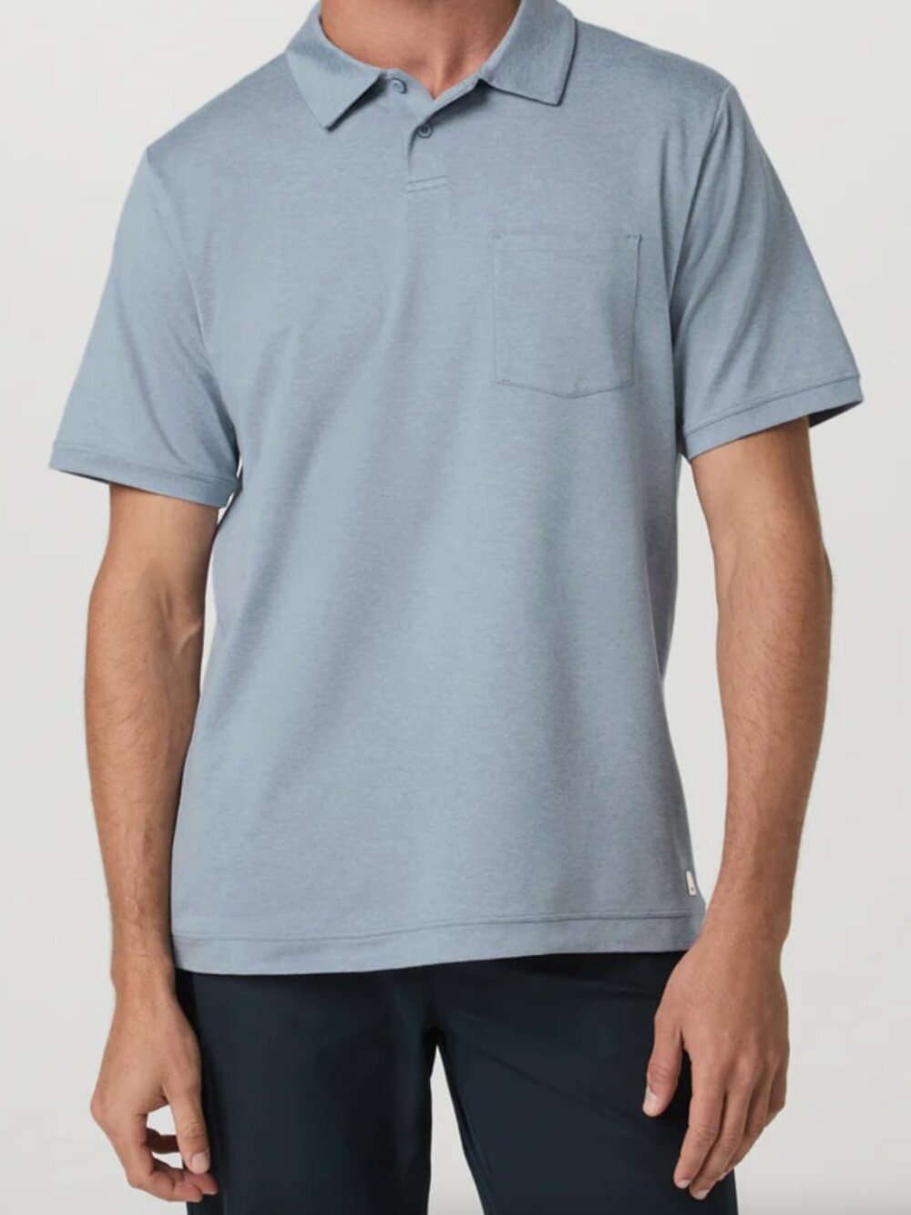 NWT Vuori Men's Ponto Performance Polo Flint Heather Size Large
